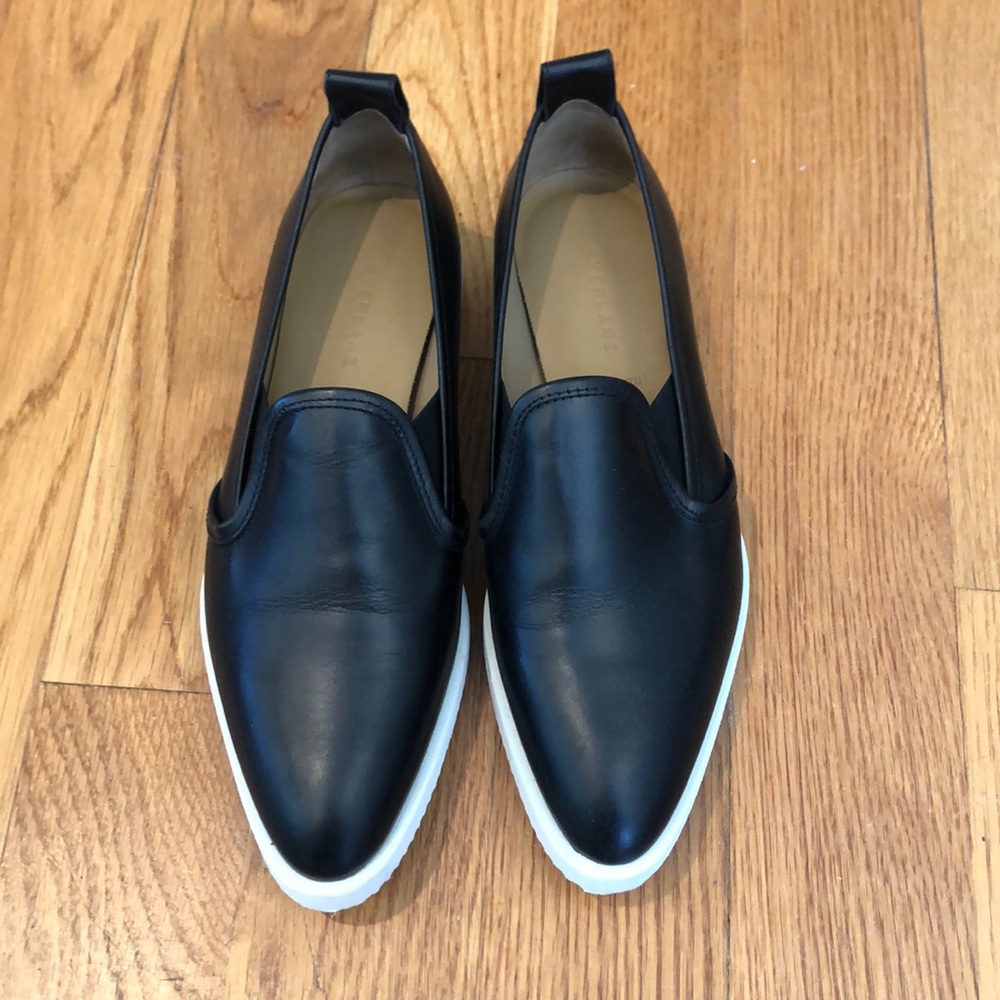 Everlane Leather Street Shoe in Black, Size 9.5